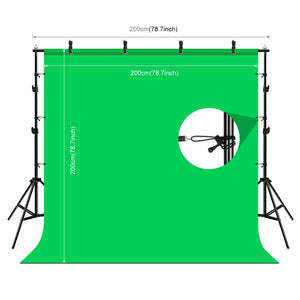 PULUZ 2x2m Fotostudio-Hintergrund-Ständer, Hintergrund-Halterungs-Kit, Querstange ...