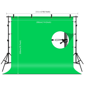 PULUZ 2,9x2 m Kit di staffe trasversali per fondale per studio fotografico, s...