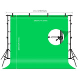 PULUZ 2,9x2 m Kit di staffe trasversali per fondale per studio fotografico, s...