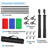 PULUZ 2,9x2 m Kit di staffe trasversali per fondale per studio fotografico, s...