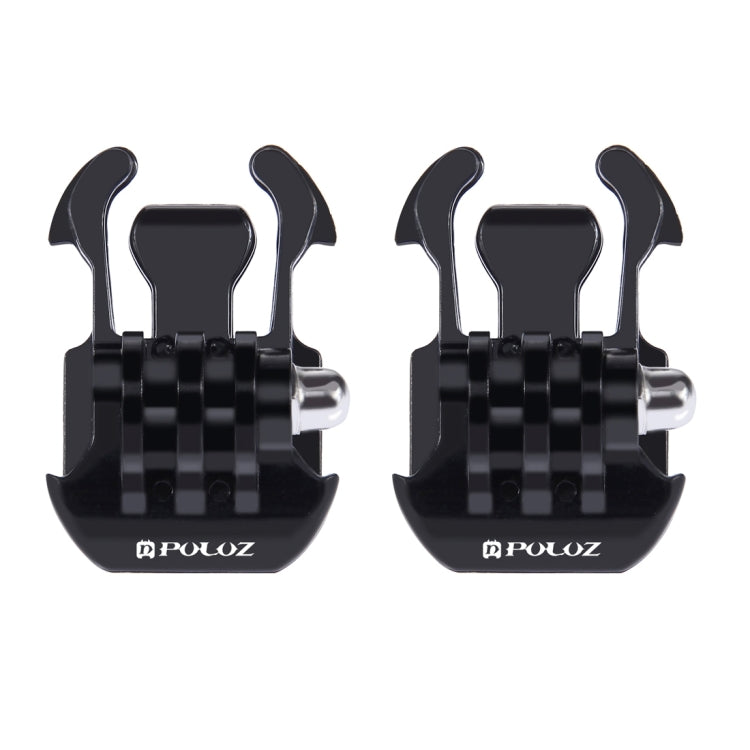 2 pezzi PULUZ fibbia a sgancio rapido per superficie orizzontale per GoPro He...