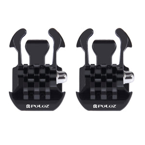2 pezzi PULUZ fibbia a sgancio rapido per superficie orizzontale per GoPro He...