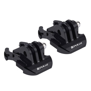 2 pezzi PULUZ fibbia a sgancio rapido per superficie orizzontale per GoPro He...