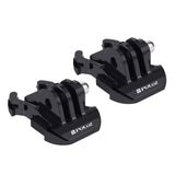 2 pezzi PULUZ fibbia a sgancio rapido per superficie orizzontale per GoPro He...