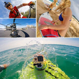 2 pezzi PULUZ fibbia a sgancio rapido per superficie orizzontale per GoPro He...