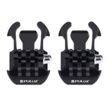 2 pezzi PULUZ fibbia a sgancio rapido per superficie orizzontale per GoPro He...