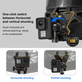 Magnetische Kinnriemenhalterung für Motorradhelme mit Schnellverschluss – Kompatibel mit GoPro, DJI Osmo, Insta360