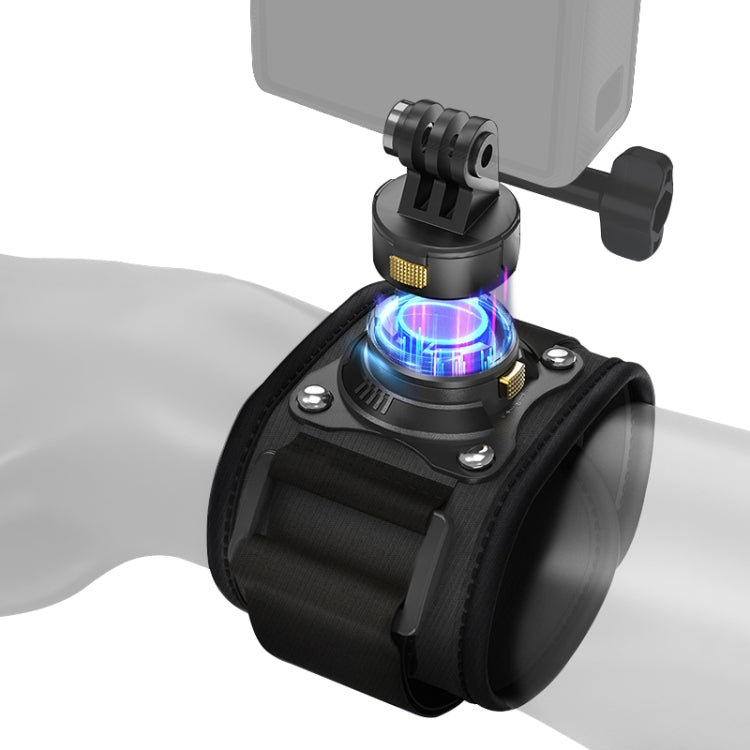 Cintura da Polso Magnetica a Sgancio Rapido PULUZ - Supporto per Action Camera con Rotazione e Installazione Facile per GoPro, DJI Osmo, Insta360