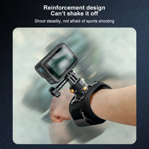 Cintura da Polso Magnetica a Sgancio Rapido PULUZ - Supporto per Action Camera con Rotazione e Installazione Facile per GoPro, DJI Osmo, Insta360