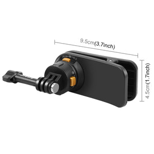 Clip per Tracolla a Sgancio Rapido Magnetico PULUZ per Action Cam - Compatibile con GoPro, DJI Osmo, Insta360 e Altri