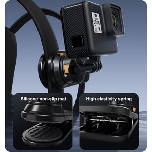 Clip per Tracolla a Sgancio Rapido Magnetico PULUZ per Action Cam - Compatibile con GoPro, DJI Osmo, Insta360 e Altri