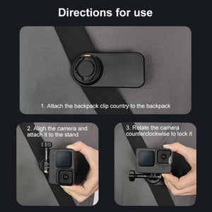 Clip per Tracolla a Sgancio Rapido Magnetico PULUZ per Action Cam - Compatibile con GoPro, DJI Osmo, Insta360 e Altri
