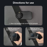 Clip per Tracolla a Sgancio Rapido Magnetico PULUZ per Action Cam - Compatibile con GoPro, DJI Osmo, Insta360 e Altri