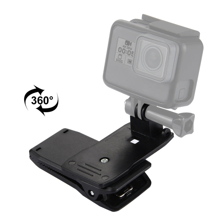 PULUZ 360 Grad drehbare Rucksackhalterungen mit Auslöseklemme, Halterung r...