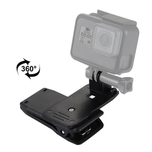 PULUZ 360 Grad drehbare Rucksackhalterungen mit Auslöseklemme, Halterung r...