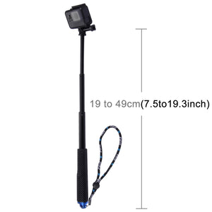 PULUZ Tragbares, ausziehbares Einbeinstativ für GoPro HERO10 Black / HERO9...