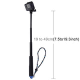 PULUZ Tragbares, ausziehbares Einbeinstativ für GoPro HERO10 Black / HERO9...
