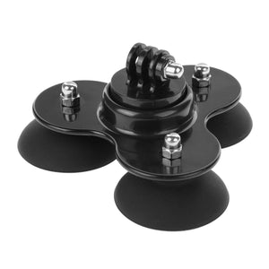 PULUZ Dreieckige Saugnapfhalterung mit Schraube für GoPro Hero11 Black / HERO10...