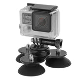 PULUZ Dreieckige Saugnapfhalterung mit Schraube für GoPro Hero11 Black / HERO10...