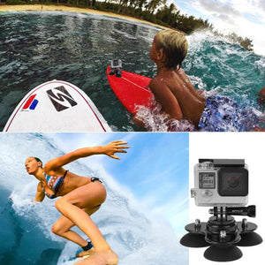 PULUZ Dreieckige Saugnapfhalterung mit Schraube für GoPro Hero11 Black / HERO10...