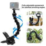 PULUZ Action-Sportkamera Jaws Flex-Klemmhalterung für GoPro Hero11 Black / HER...