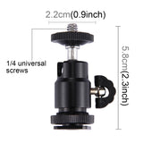 PULUZ Cold Shoe-Stativkopf 1/4" Stativschraubenkopf...