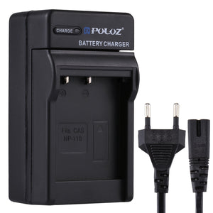 Casio NP-110 Akku-Ladegerät mit EU-Stecker und Kabel (Puluz ...