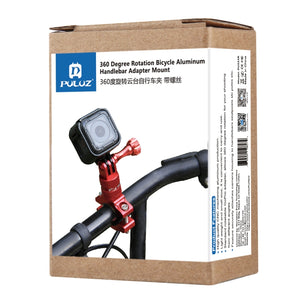 PULUZ Aluminium-Fahrradlenker-Adapterhalterung mit drehbarem ...