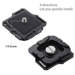 Clip per fotocamera PULUZ Clip a sgancio rapido in lega di alluminio con pias...