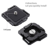 Clip per fotocamera PULUZ Clip a sgancio rapido in lega di alluminio con pias...