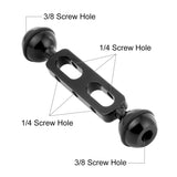 PULUZ 5,1 Zoll 13 cm Doppelkugelarm aus Aluminiumlegierung, Durchm...