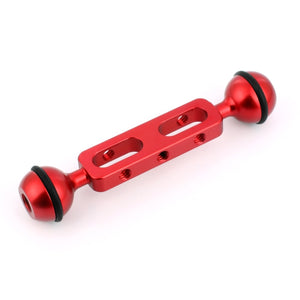 PULUZ 5,1 Zoll 13 cm Doppelkugelarm aus Aluminiumlegierung, Durchm...