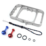 PULUZ CNC Aluminium Tragbare Unterwasserleuchte Doppelarm mit Lanyard