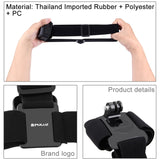 PULUZ Elastischer Befestigungsgurt, verstellbarer Kopfgurt für GoPro...