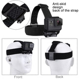 PULUZ Elastischer Befestigungsgurt, verstellbarer Kopfgurt für GoPro...