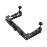 PULUZ CNC-Aluminium-verstellbare Doppel-Tauchlampenhalterung für...