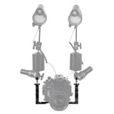 PULUZ CNC-Aluminium-verstellbare Doppel-Tauchlampenhalterung für...
