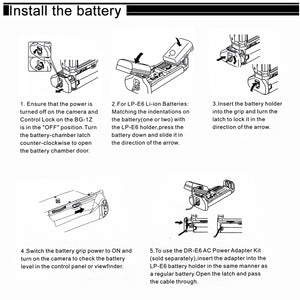 PULUZ Vertikaler Batteriegriff für Canon EOS 6D Mark II...