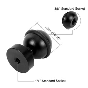 PULUZ Supporto adattatore per testa a sfera in alluminio CNC per GoPro Hero11...