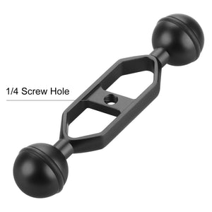Bras à double rotule en alliage d'aluminium PULUZ 5,0 pouces 12,6 cm, diam...