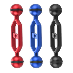 Bras à double rotule en alliage d'aluminium PULUZ 5,0 pouces 12,6 cm, diam...