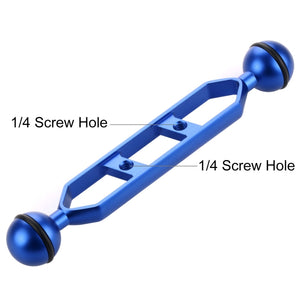 PULUZ 7,0 Zoll 17,7 cm Doppelkugelarm aus Aluminiumlegierung, Durchm...