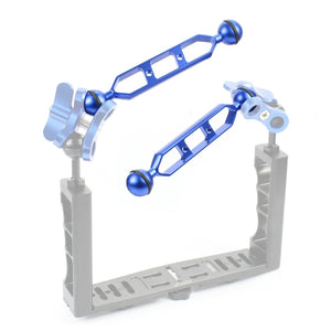 PULUZ 7,0 Zoll 17,7 cm Doppelkugelarm aus Aluminiumlegierung, Durchm...