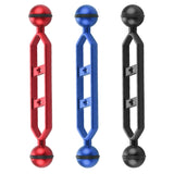 PULUZ 7,0 Zoll 17,7 cm Doppelkugelarm aus Aluminiumlegierung, Durchm...