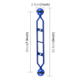 PULUZ 9,0 Zoll 22,8 cm Doppelkugelarm aus Aluminiumlegierung, Durchm...
