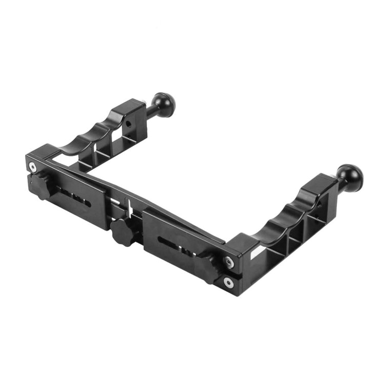 PULUZ Einstellbare CNC-Aluminium-Doppellampenarmhalterung für...