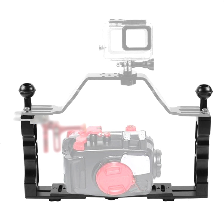 PULUZ Einstellbare CNC-Aluminium-Doppellampenarmhalterung für...
