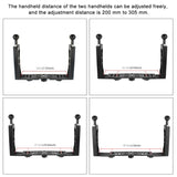 PULUZ Einstellbare CNC-Aluminium-Doppellampenarmhalterung für...