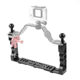 PULUZ Einstellbare CNC-Aluminium-Doppellampenarmhalterung für...