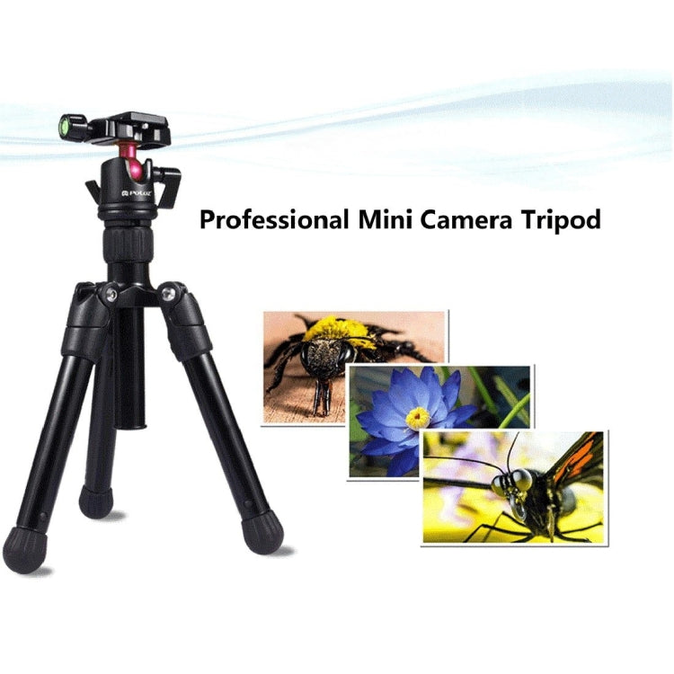 PULUZ Pocket Mini Microspur Foto Treppiede in lega di magnesio con testa a sf...